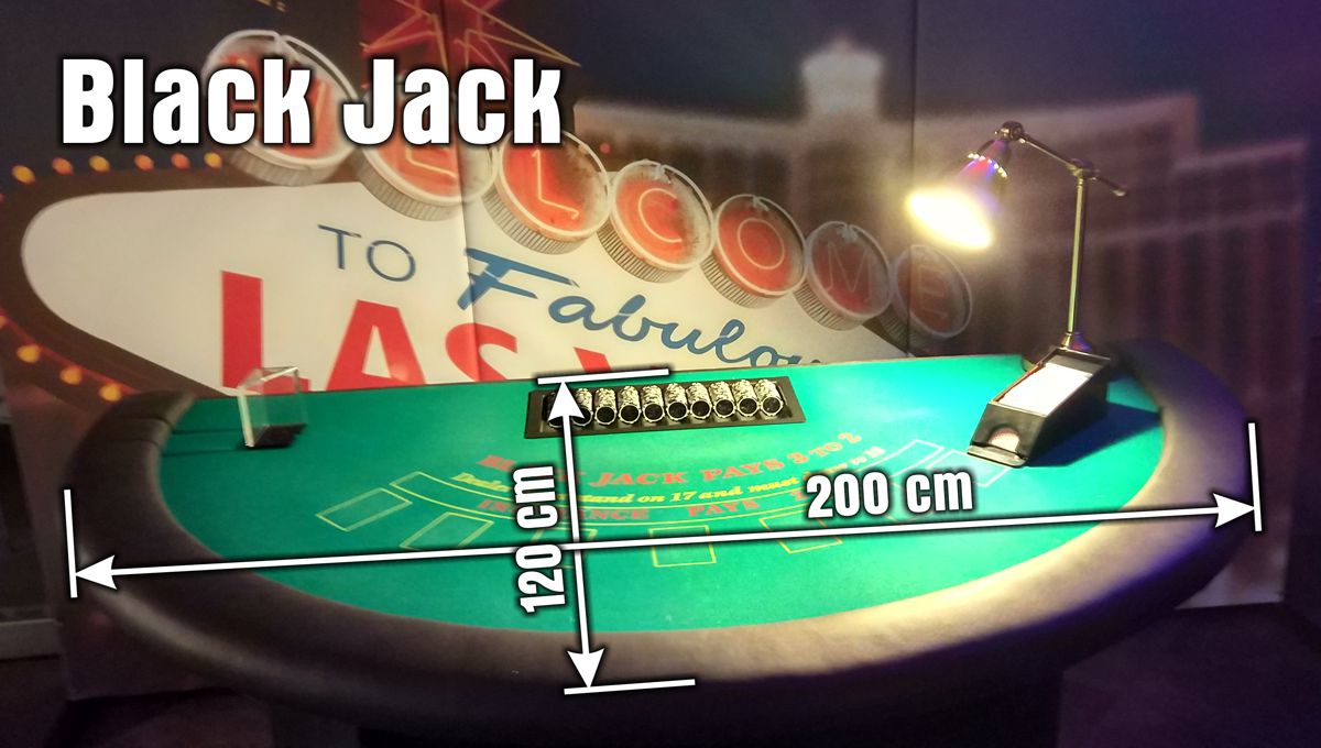 wymiary stołu do Black Jack'a